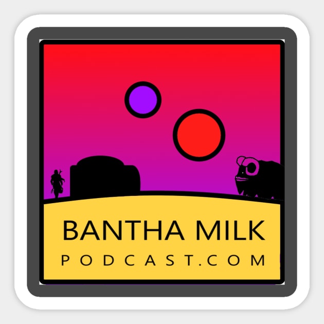 Bantha Milk Podcast Logo Sticker by Bantha Milk Podcast